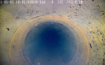 Inspection d’une conduite en gravitaire